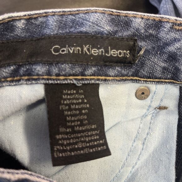 Calvin Klein Jeans Women's Size 8 Boot Cut Classic Five Pocket Blue Denim - Picture 5 of 6